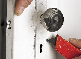 How to Remove Paint from Door Fixtures